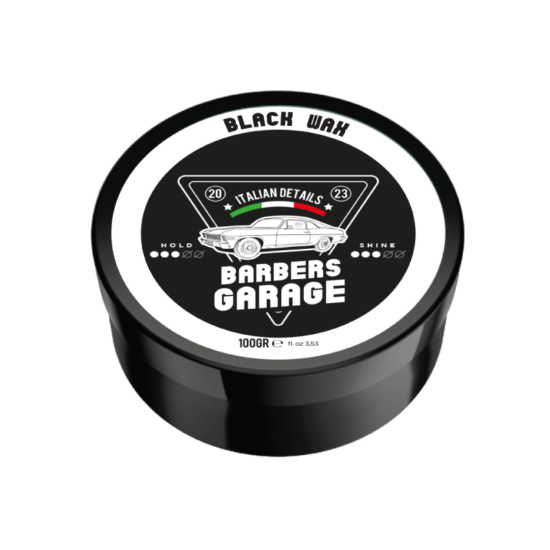 Barbers Garage schwarzes Haarwachs gegen graue Haare 100g