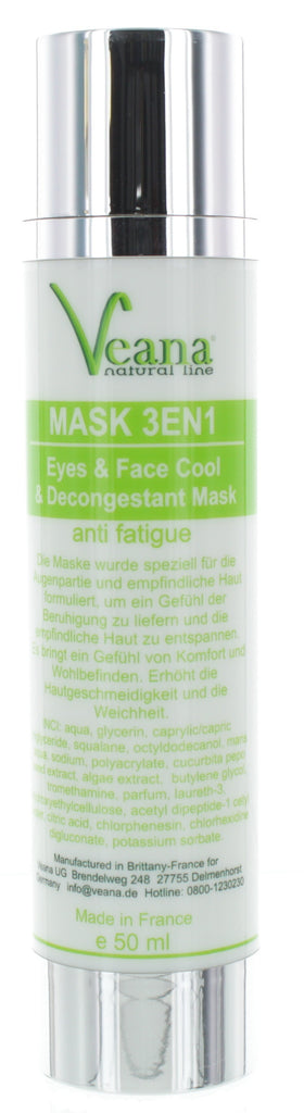 3in1 kühlende Augenmaske 50ml mit Rotalgen gegen Schwellungen und Tränensäcke